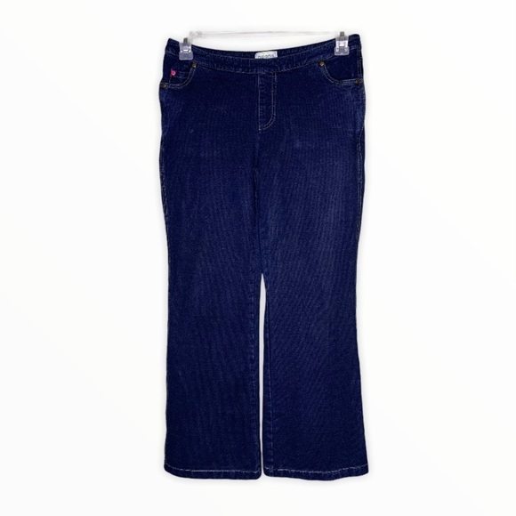 Pajama Jeans Dark Wash Lounge Denim Jeans - Picture 1 of 8